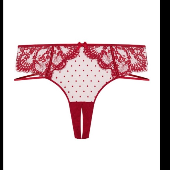 NWT Fox and Rory Clementine Ouvert Shorty Lace Panty Lavender Sz 14 - Picture 2 of 6